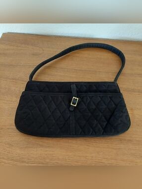 Y2k Vera Bradley Classic Quilted Black Shoulder Bag